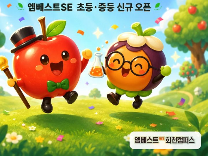 사과와 망고스틴 마스코트 일러스트, 사과 암기 마스터